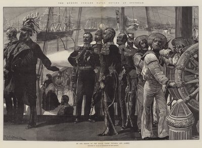 Het jubileum van de koningin, marine review bij Spithead door Richard Caton Woodville junior